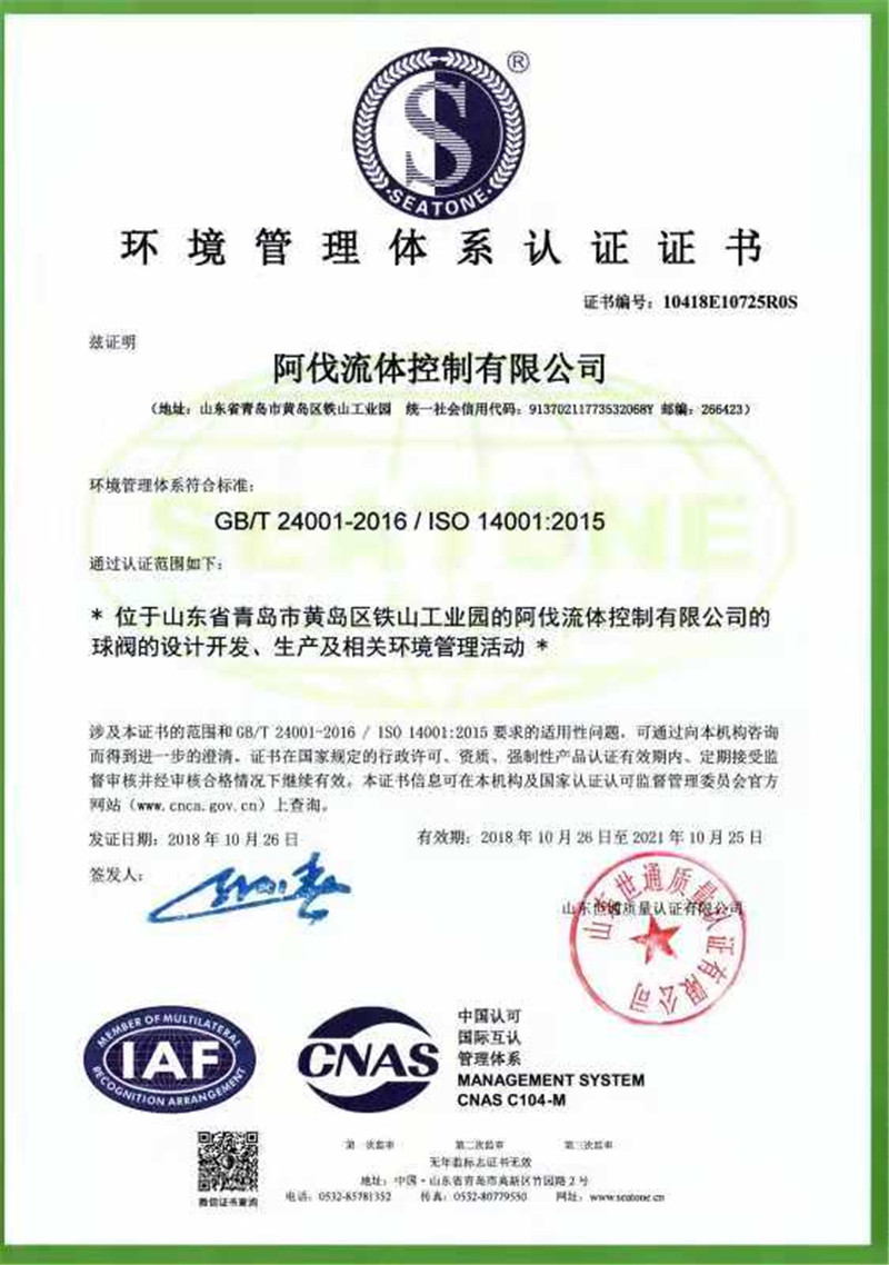 Environmental Management System 2018